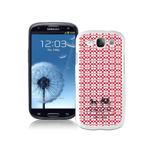 Coach In Confetti Signature Red Samsung Galaxy S3 9300 BGI | Women - Click Image to Close